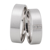 Linden Trauringe / Eheringe Oberentfelden mit Diamant 0.02 ct. W/si - 238/239